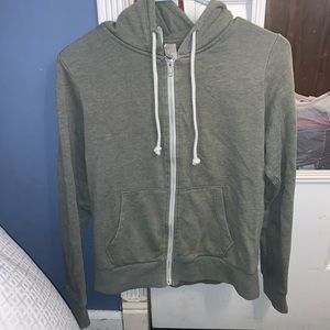 Green hoodie